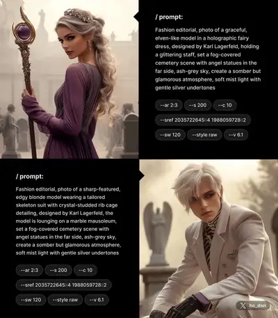 Sref Alchemist - Afterglow #1: Elven Fairy Dress