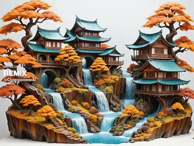 Wood Sculpture Plastic Anime Prompt