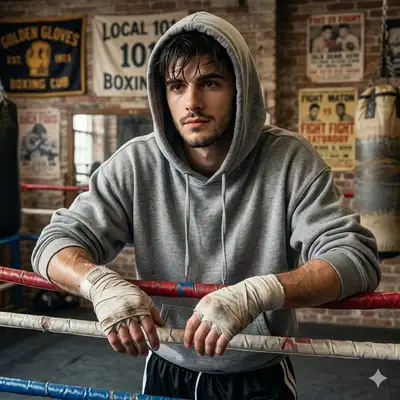 Photorealistic Boxing Gym Portrait with Face Replacement
