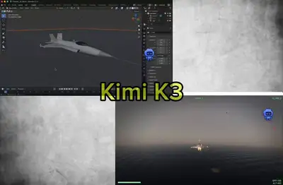 Blender MCP: Generate a PS3-Era Fighter Jet 3D Model Prompt
