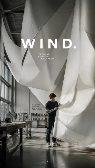 Campagne éditoriale d'un artisan voilier dans un atelier de yachts