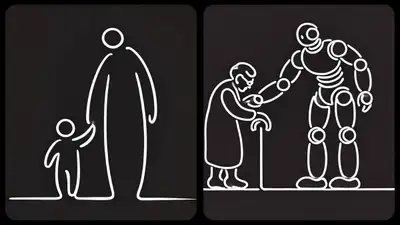 Minimalist Monochrome Line Art Prompt