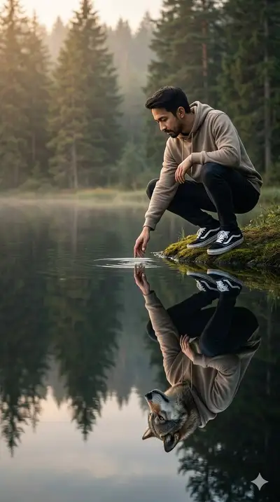 Ultra-Realistic Surreal Cinematic Lake Reflection