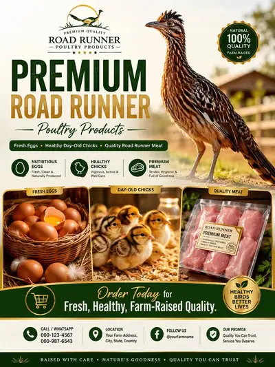 Premium Poultry Farm Advertising Poster