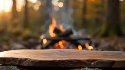Cinematic Autumn Woodland Burger Food Film