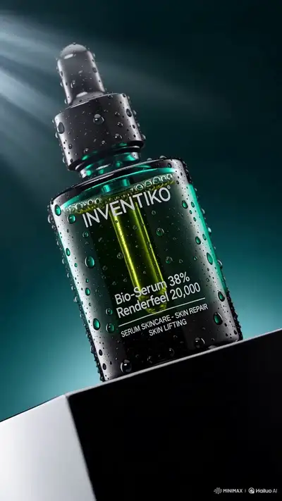 Prompt de Vidéo Publicitaire pour Sérum de Soin de la Peau de Luxe