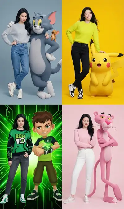 Hyper-Realistic Cartoon Character Photo Prompt