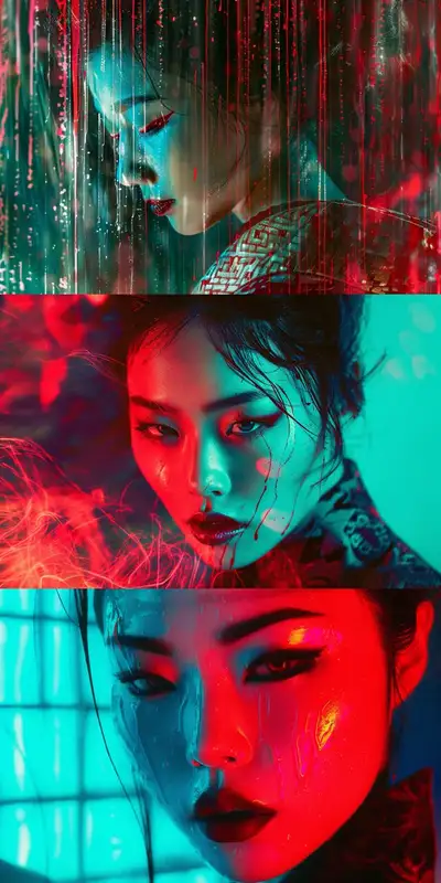 Digital Vibrance Geisha Art Prompt