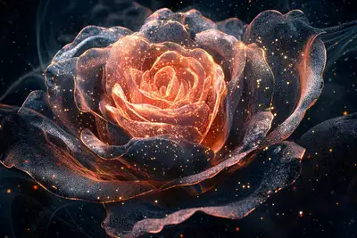 Holographic Dreamscape Matrix Art Prompt
