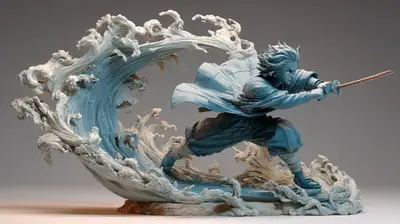 3D-Modellierte Ton-Charaktervorlage