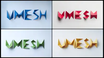 Origami Paper Folding Name Art Prompt