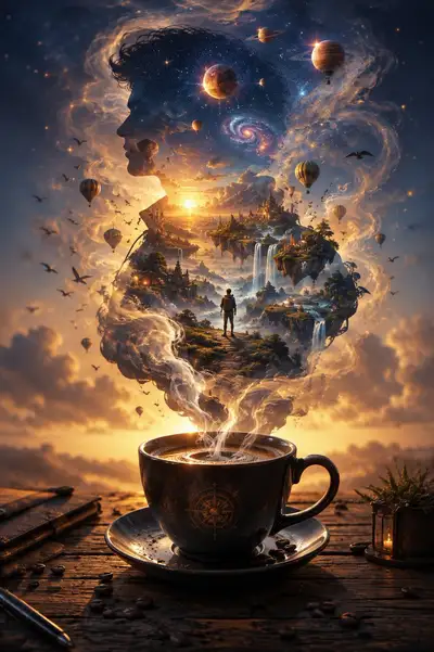 Universe Inside a Cup Fantasy Masterpiece