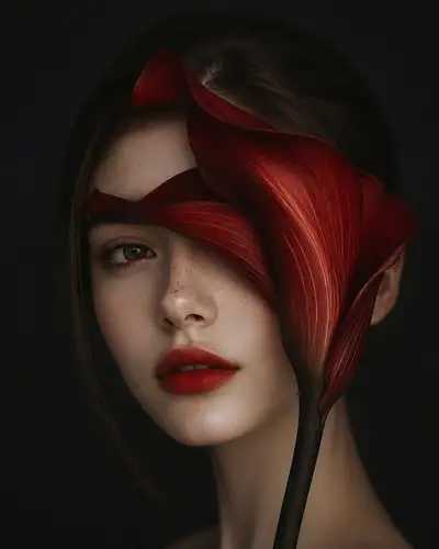 Fine Art Fashion Portrait with Calla Lily