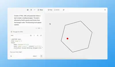 Realistic Physics Hexagon Ball Simulation