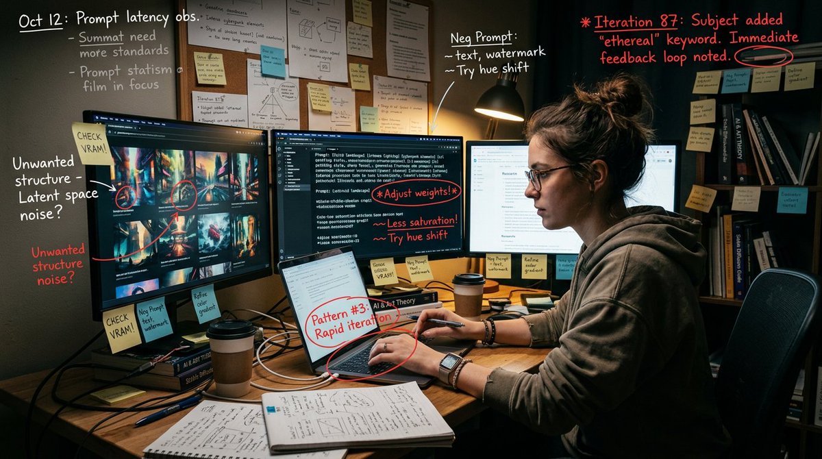 Annotated daily-life scene styled as a field researcher's observation