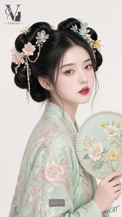 Spring Porcelain Digital Portrait Style Prompt