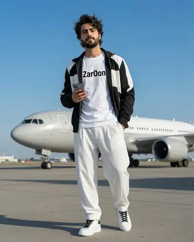 Airport Tarmac Style Cinematic Portrait