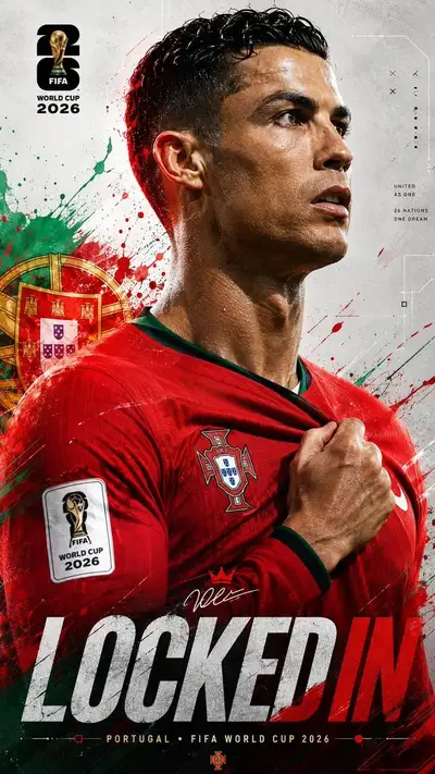 FIFA locked in poster template with jersey grip pose