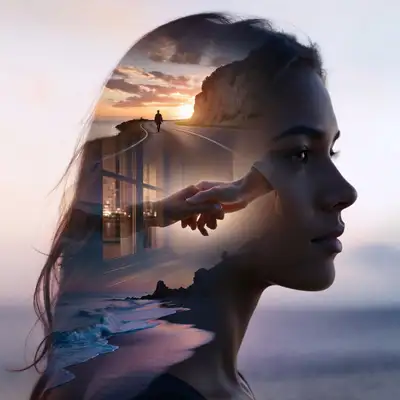 Cinematic Double Exposure Character Poster