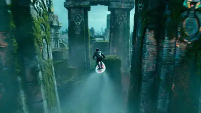 Gravity Surfer POV Video Prompt