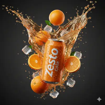 Commercial Product Photography Prompt for Soda Can