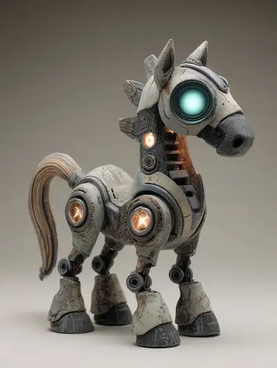 Claymation Doll with Mech Enhancements