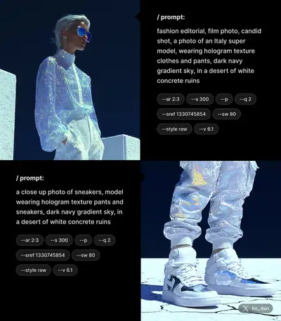 Close-Up Sneaker Product Shot Prompt