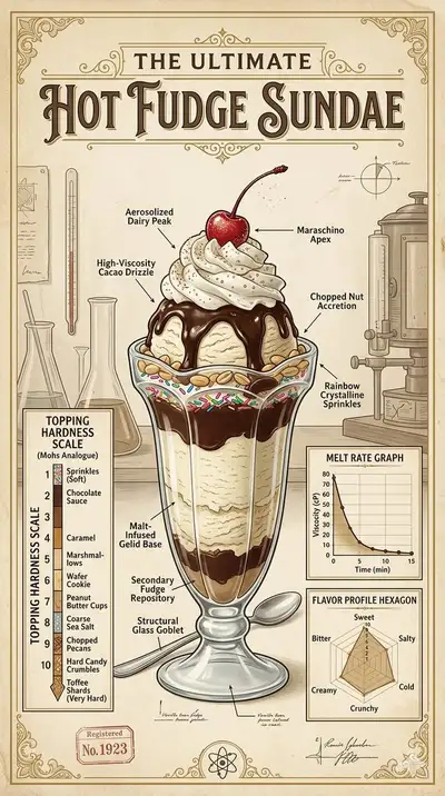 Vintage Scientific Diagram of a Giant Strawberry Shortcake