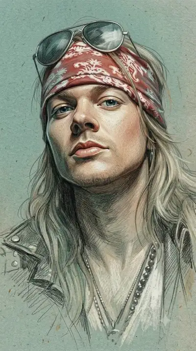 Portrait au crayon de couleur se dissolvant en croquis inachevé