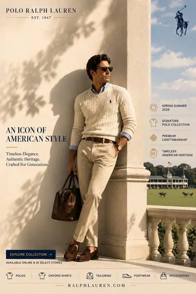 Polo Ralph Lauren heritage brand campaign poster
