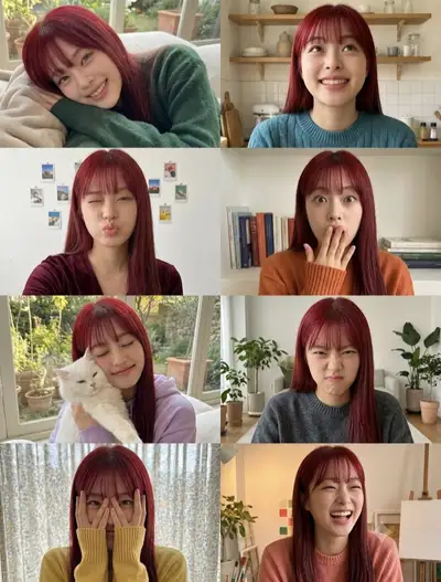 Eight Moods Portrait Collage