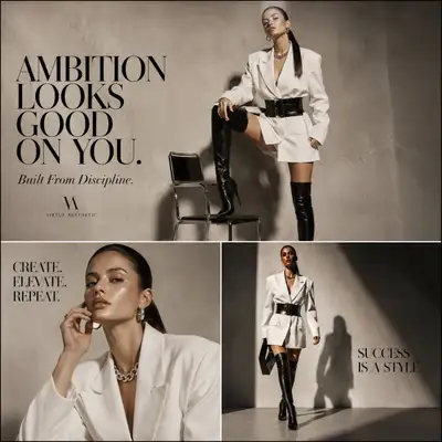 Ultra-Luxury Editorial Fashion Collage
