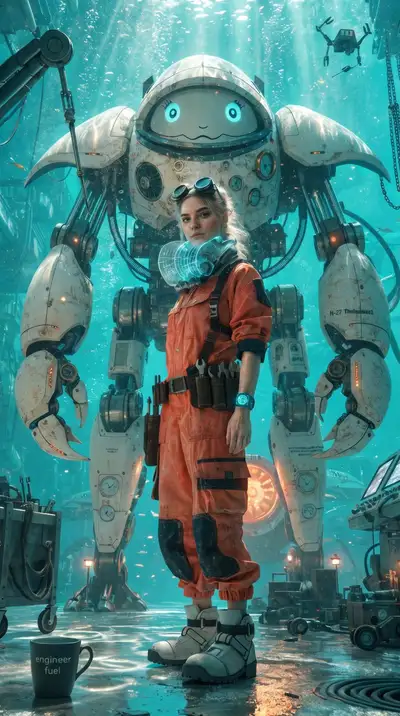 Deep-Sea Robotics Engineer with Personal Mecha