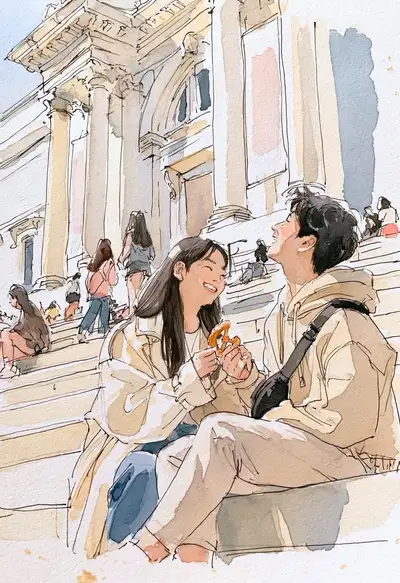 水彩旅行スケッチブックのJSONテンプレート