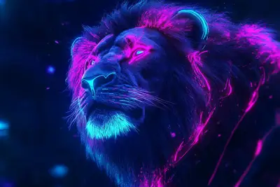 Neon Wildlife Nocturne