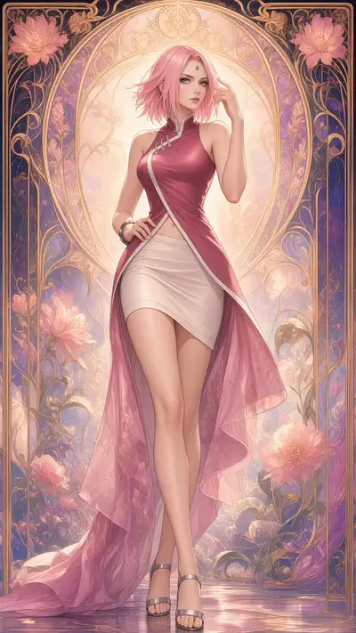 Glamorous Fashion Character Poster Prompt