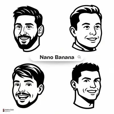 Notion-style black and white vector mascot icon
