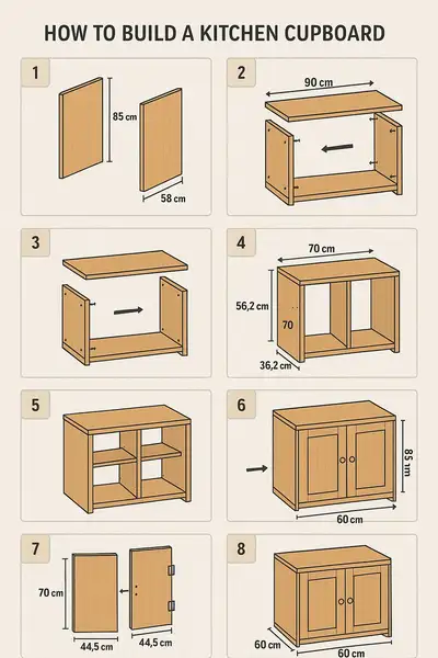 Kitchen Cupboard Build Diagram