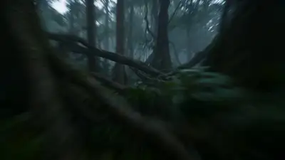 Cinematic Jungle Warrior vs Monster Action Scene