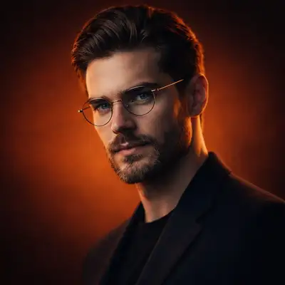 Cinematic Studio Portrait of a Confident Man