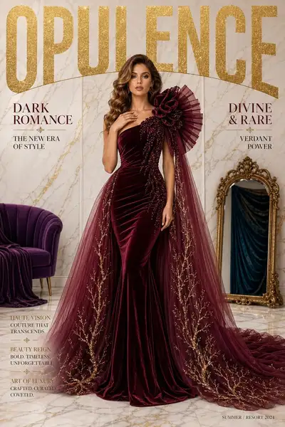 Opulence Fashion Magazine Cover