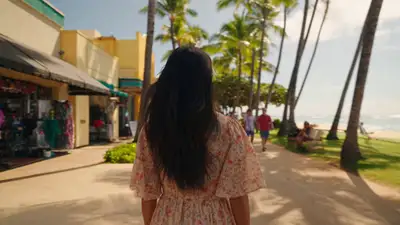 Cinematic Tropical Travel Vlog Montage Prompt