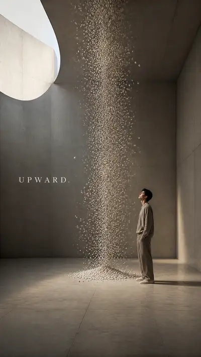 Luxury Editorial: Floating White Stones