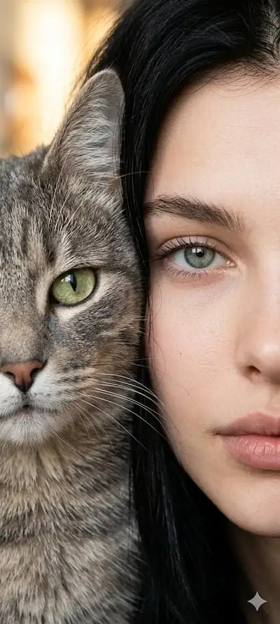 Half Human Half Pet Face Morph