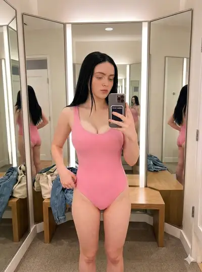 Photorealistic Mirror Selfie in Dressing Room