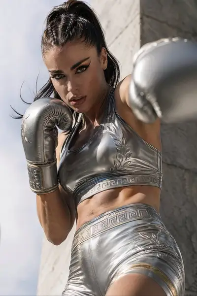 Cinematic Luxury Sports Campaign with Mythological Warrior-Athlete