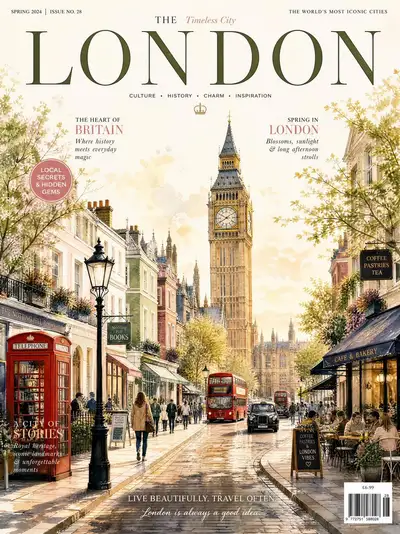 Vintage London Travel Magazine Cover