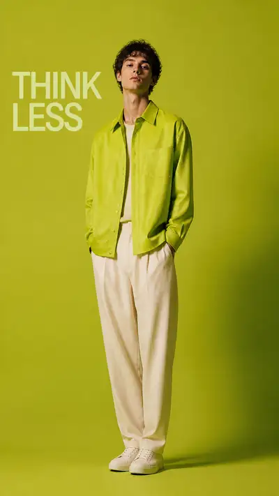 Lime Green Overshirt Luxury Menswear Editorial