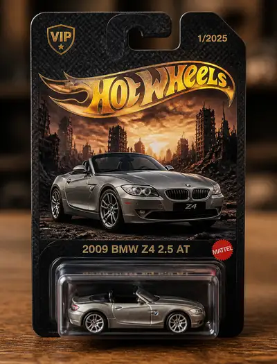 Hot-Wheels-Sammelkartenillustration: BMW Z4