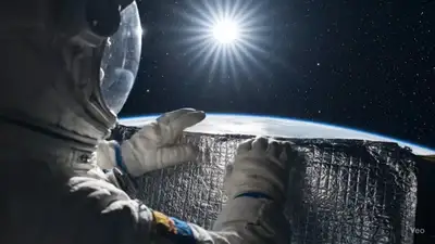 Astronaut EVA Orbital Sunset Cinematic Prompt